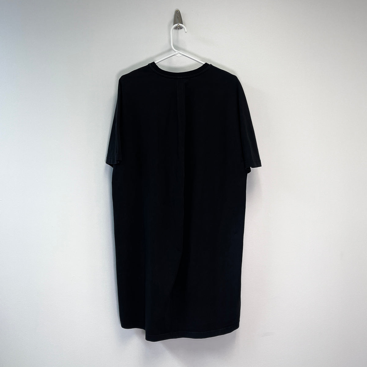 Balenciaga Black Oversized T-Shirt Dress Small Logo Size S