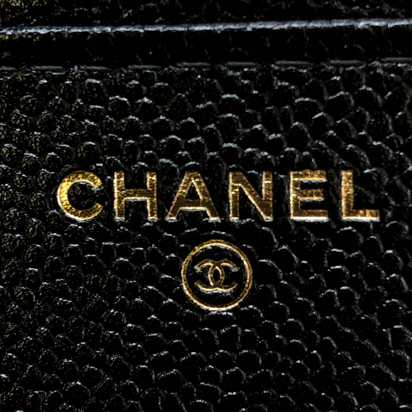 Chanel Foldable Tote Bag with Chain Quilted Caviar and Printed Nylon.