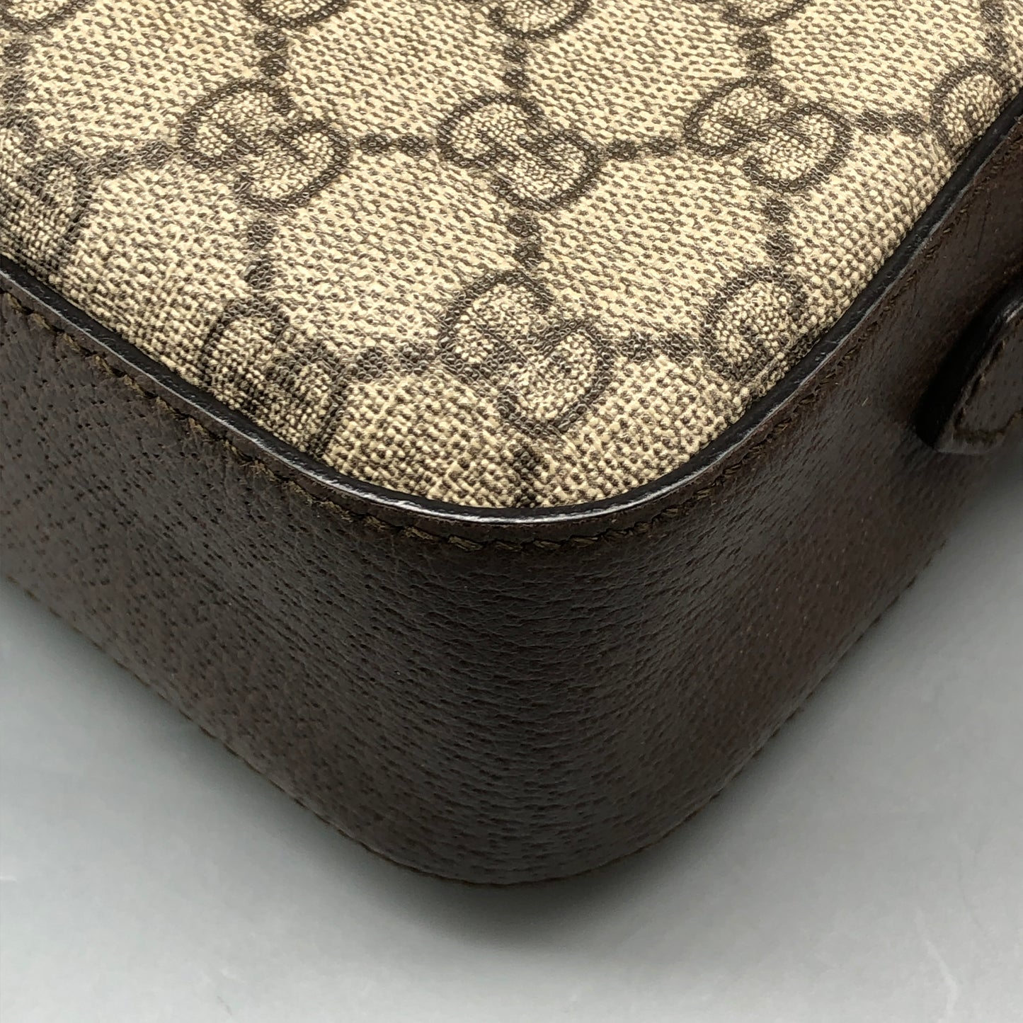 Gucci Beige/Brown GG Supreme Canvas Camera Bag