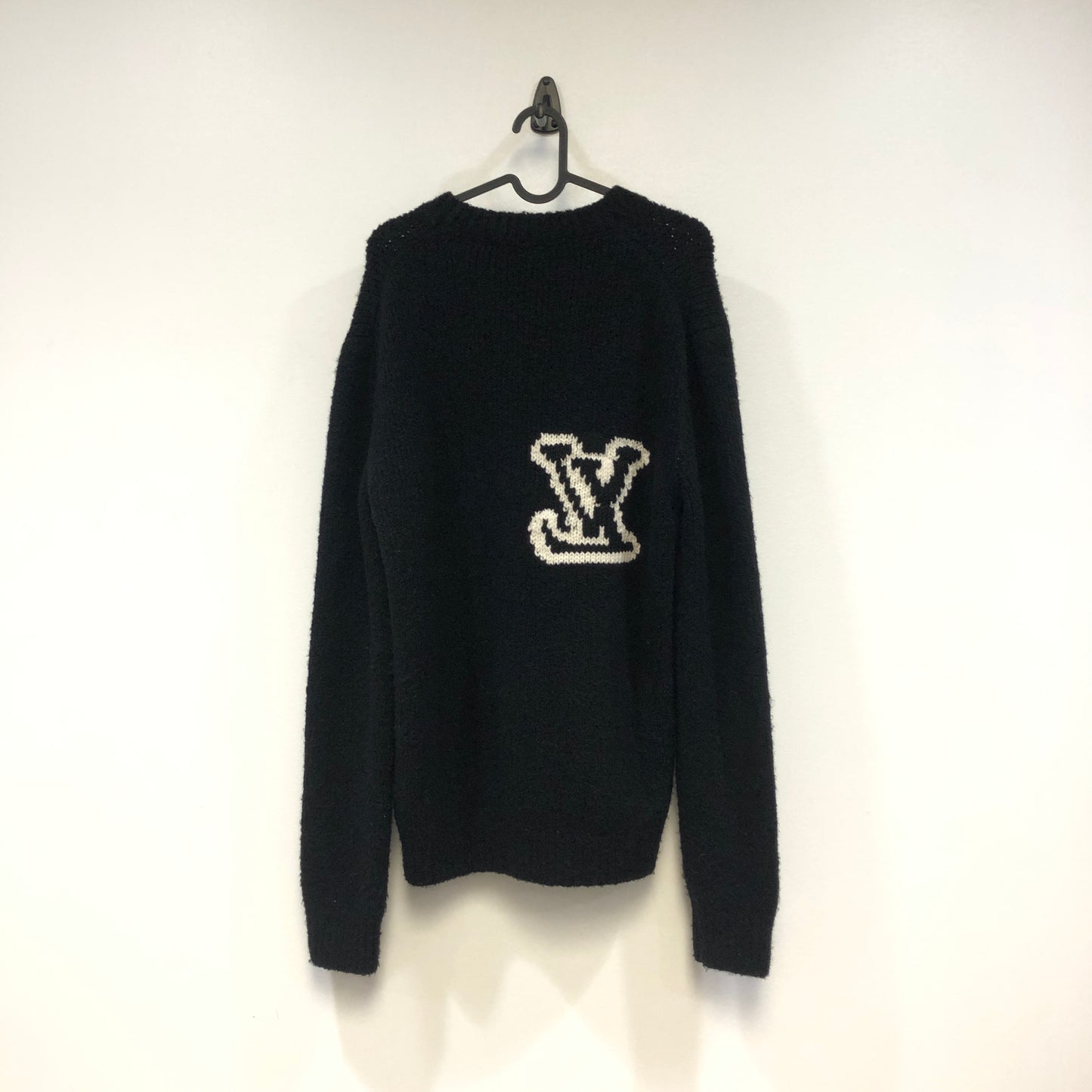 Louis Vuitton LV Logo Crewneck Sweater Size M Black