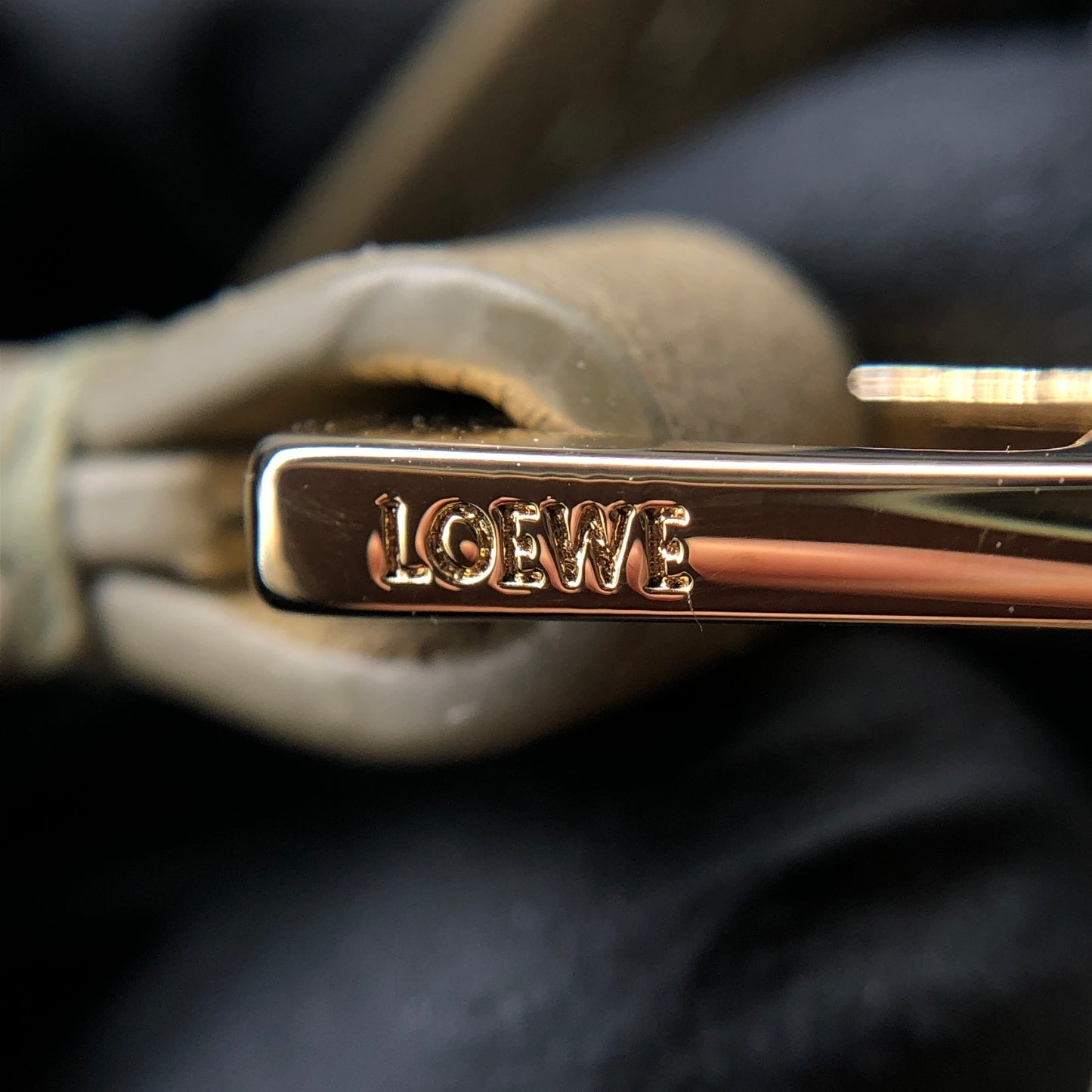 LOEWE Cubi Olive Beige Crossbody Bag