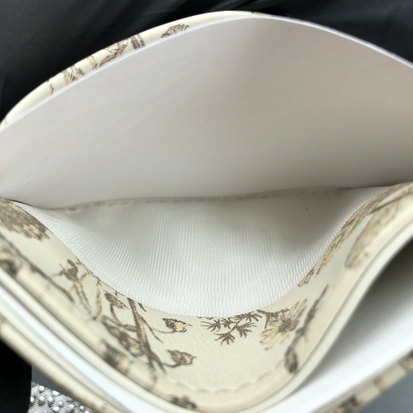Christian Dior Card Holder Cream Toile de Jouy