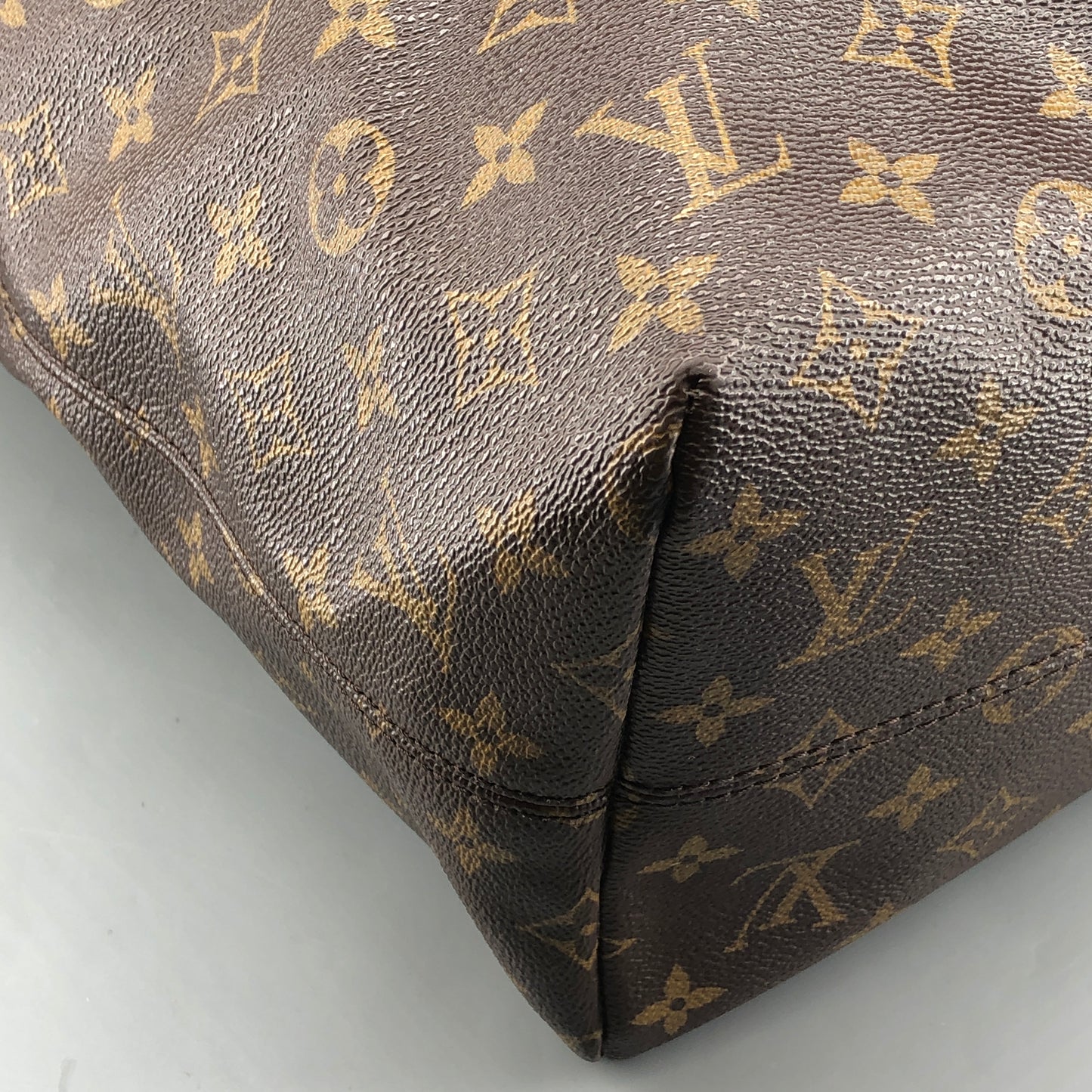 Louis Vuitton Monogram Canvas Tote Bag Brown