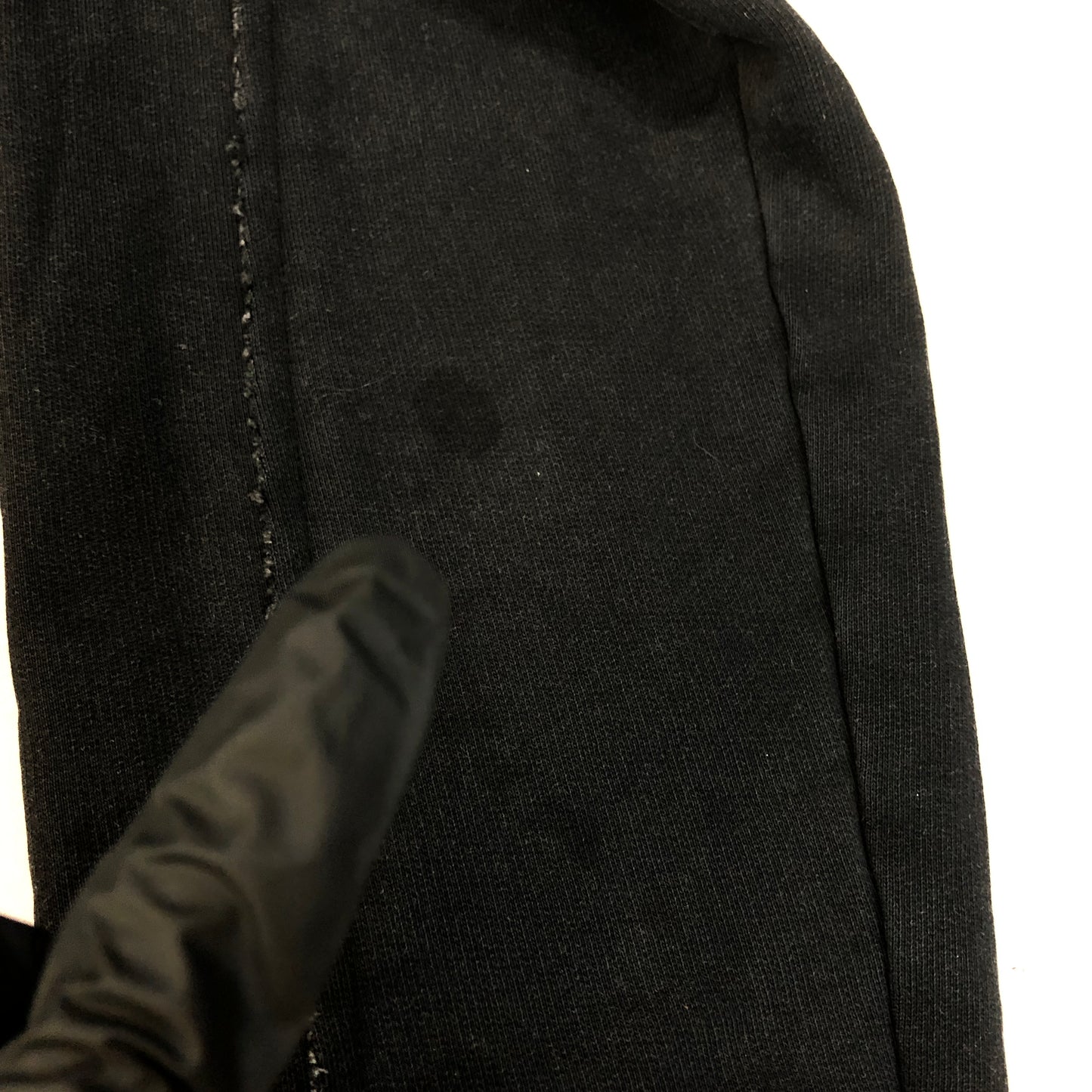 Martine Rose Logo Half-Zip Cropped Hoodie S Black