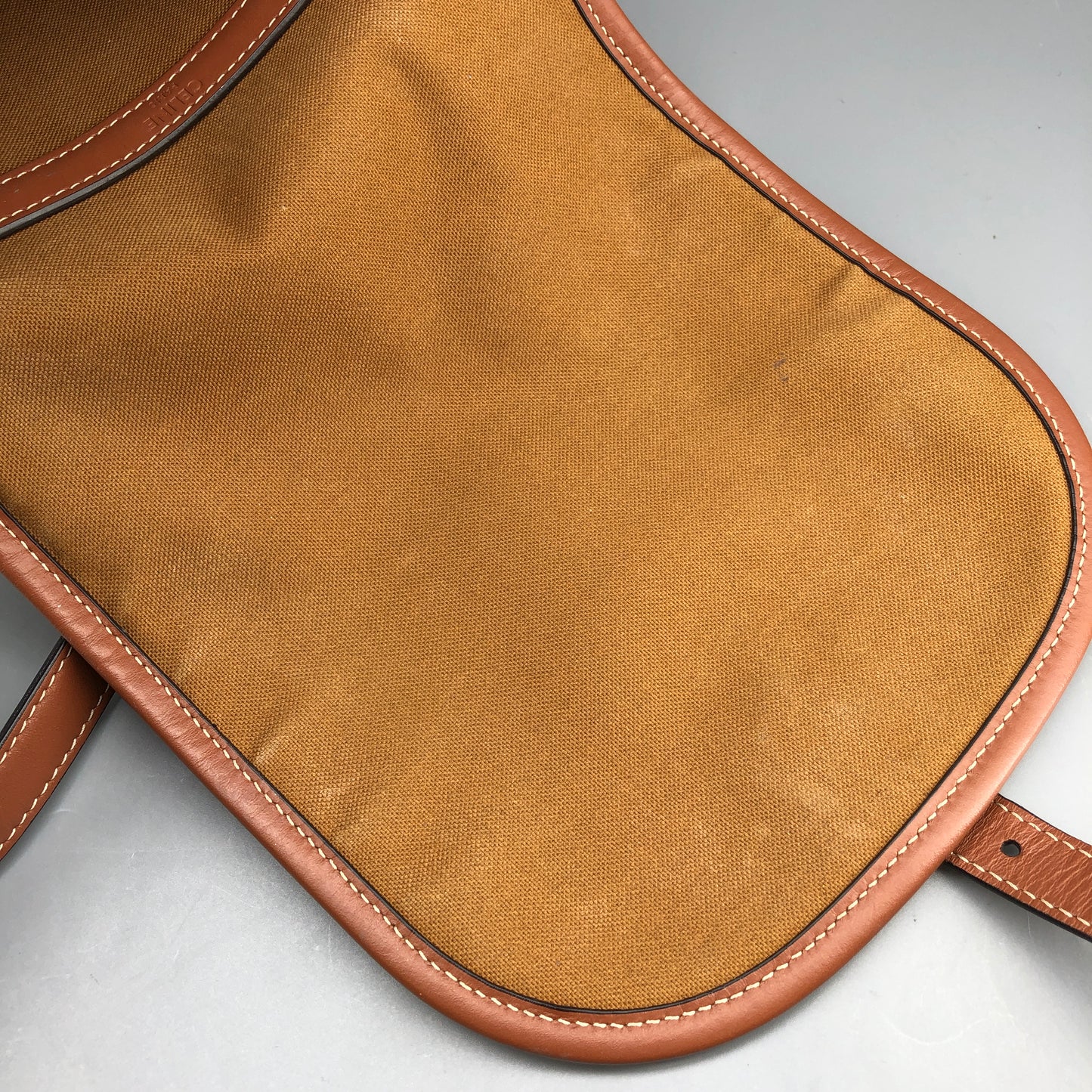 Celine Triomphe Canvas Medium Folco Crossbody Bag Dark Brown