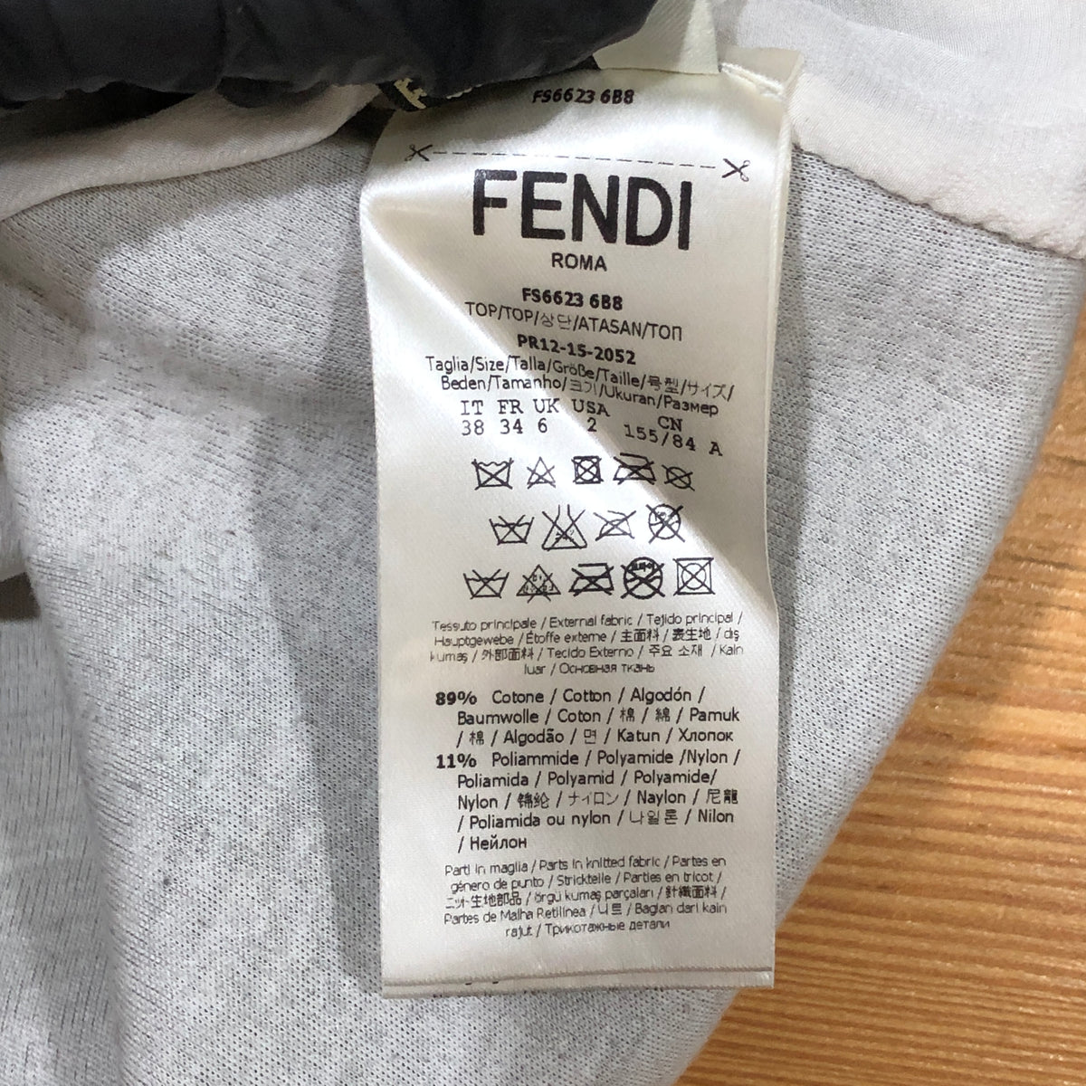 Fendi Black Karl Lagerfeld Graphic Crew Neck Sweatshirt Size 38