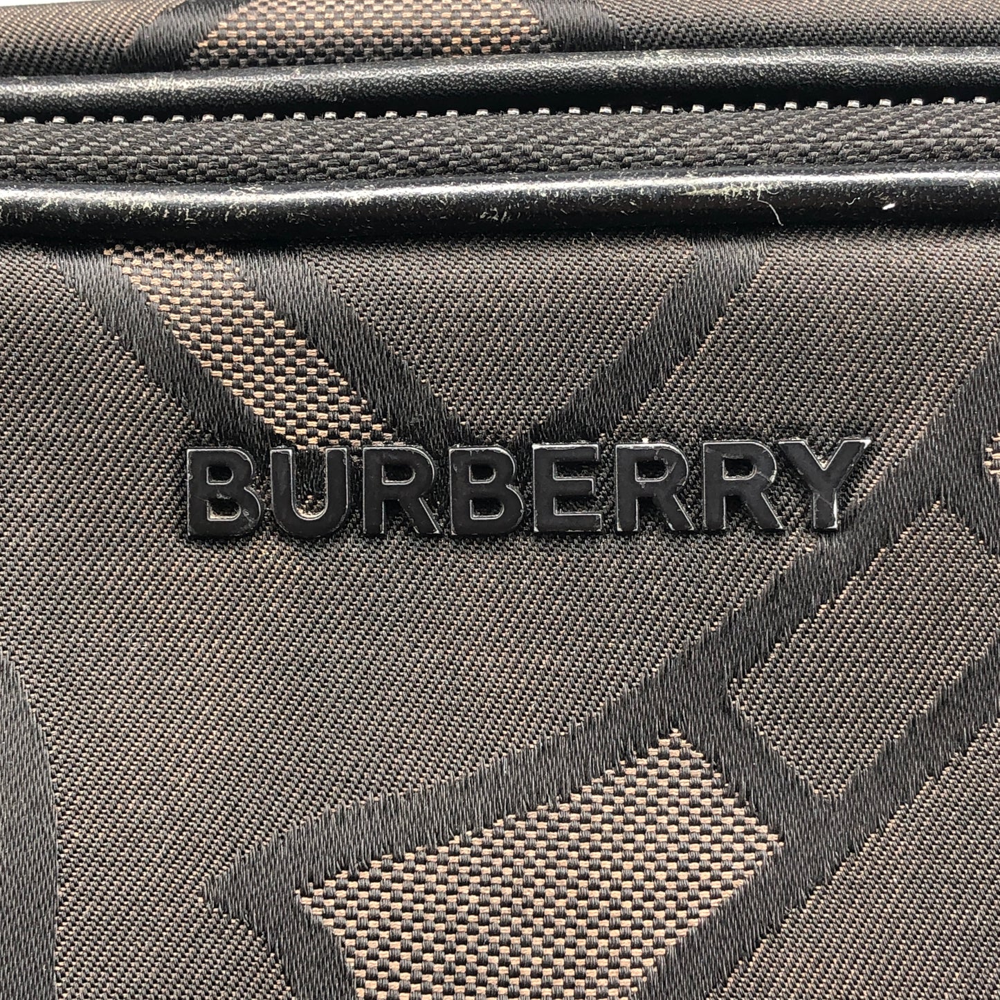 Burberry TB Monogram Canvas Crossbody Camera Bag Black