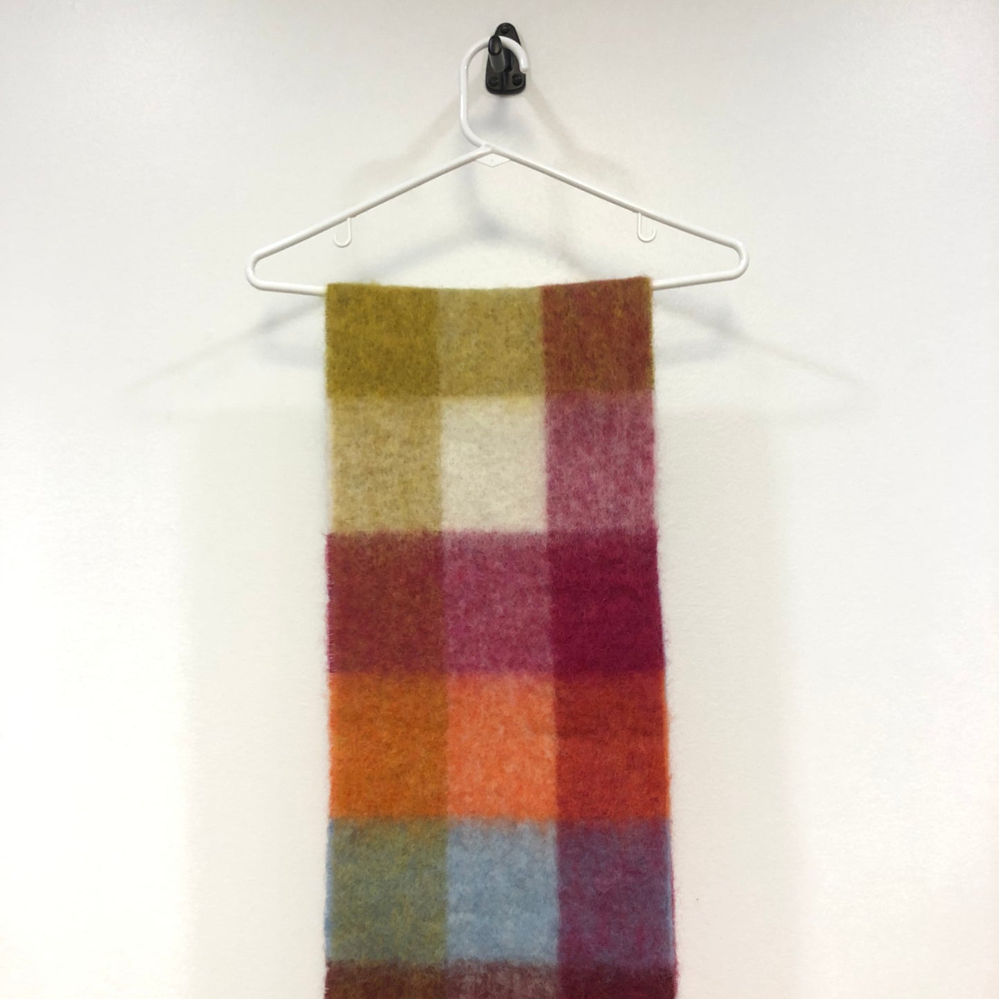 Acne Studios Multi‑Color Check Fringe Scarf 218*28cm