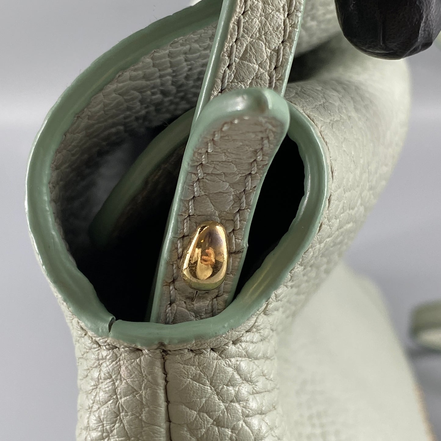 Burberry Mint Green Leather Shoulder Bag