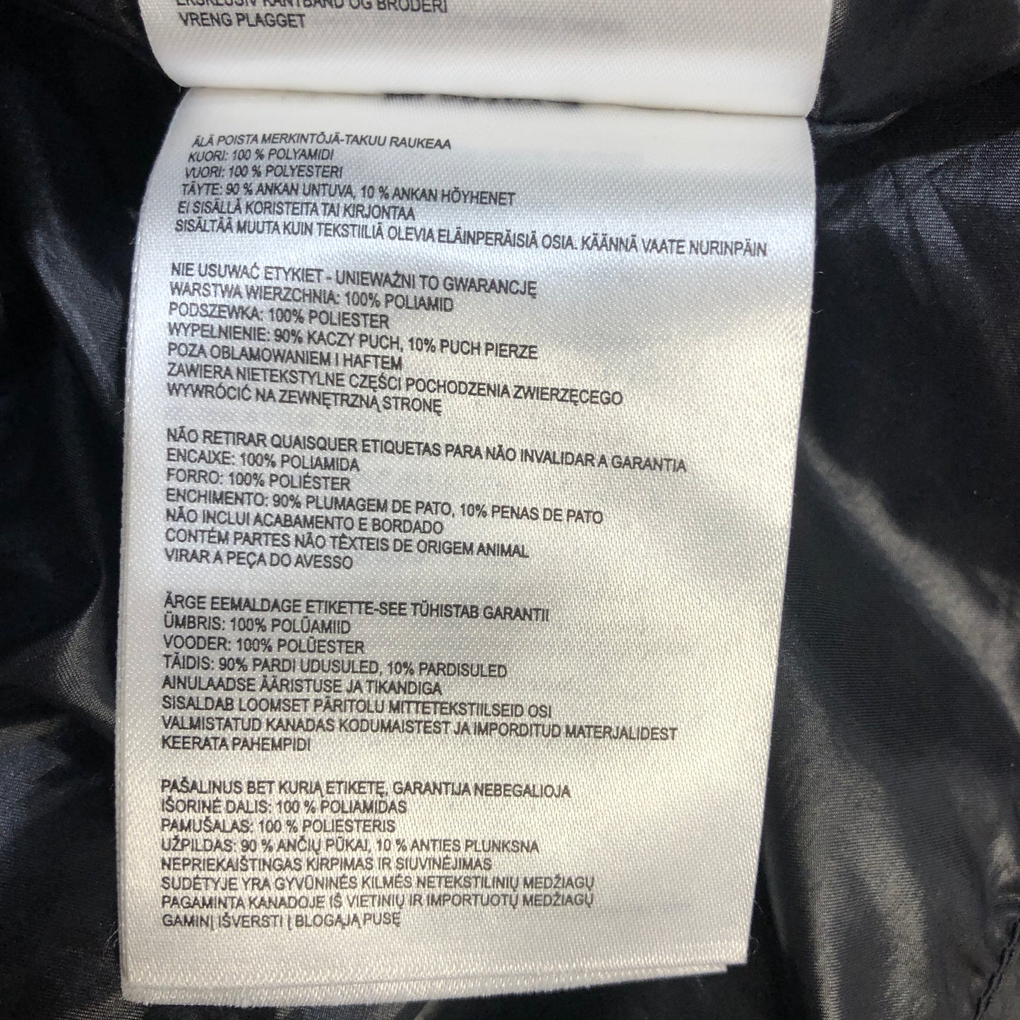 Canada Goose Black Hooded Down Jacket Size 3XL