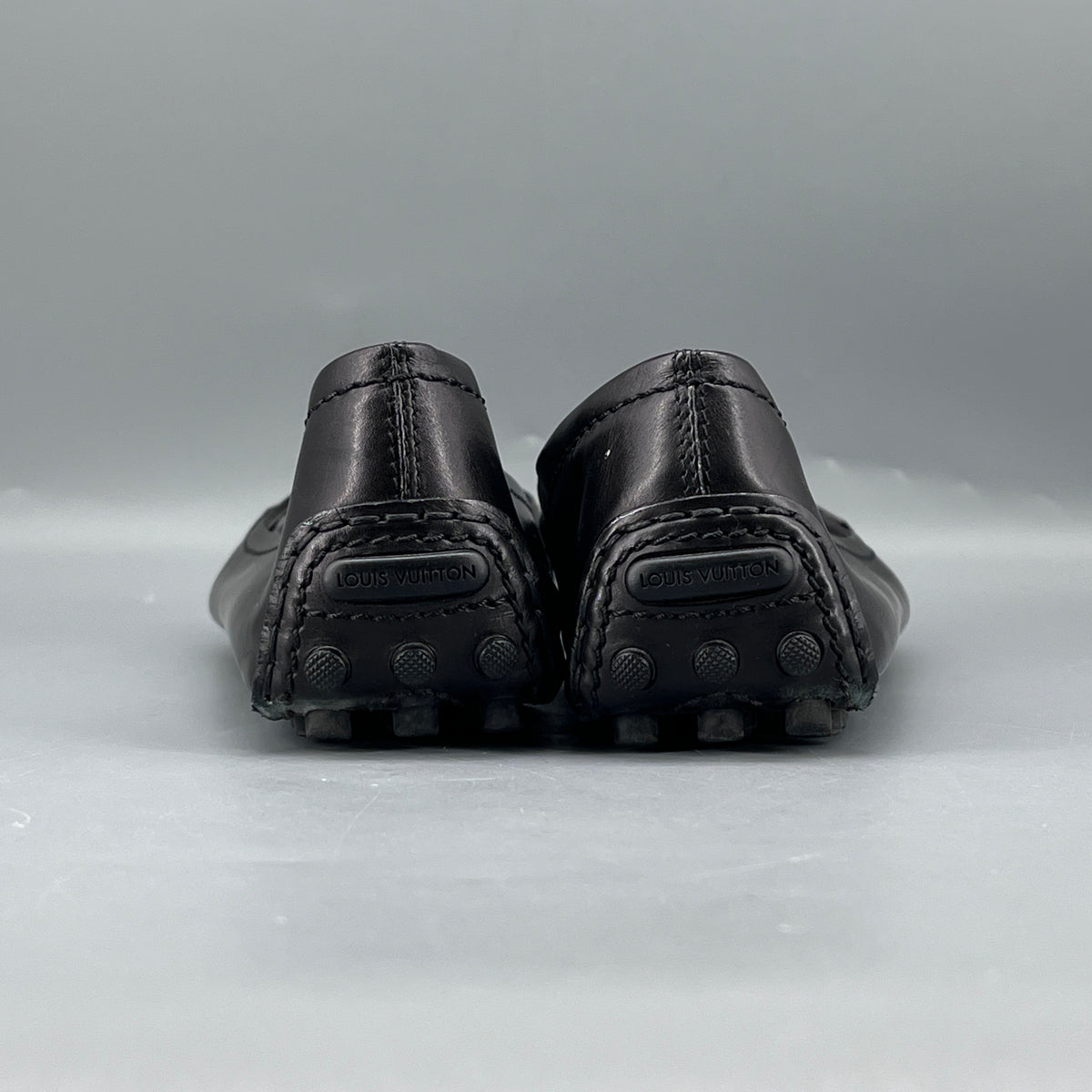 Louis Vuitton Black Leather Ballet Flats size 37.5