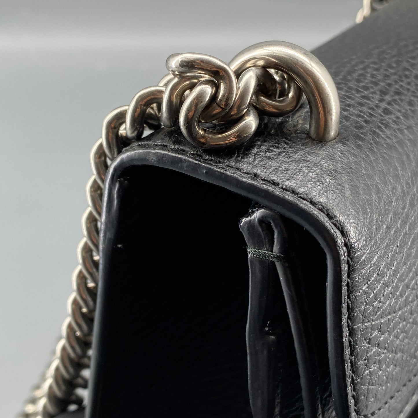 Gucci Mini Dionysus Black Leather Shoulder Bag