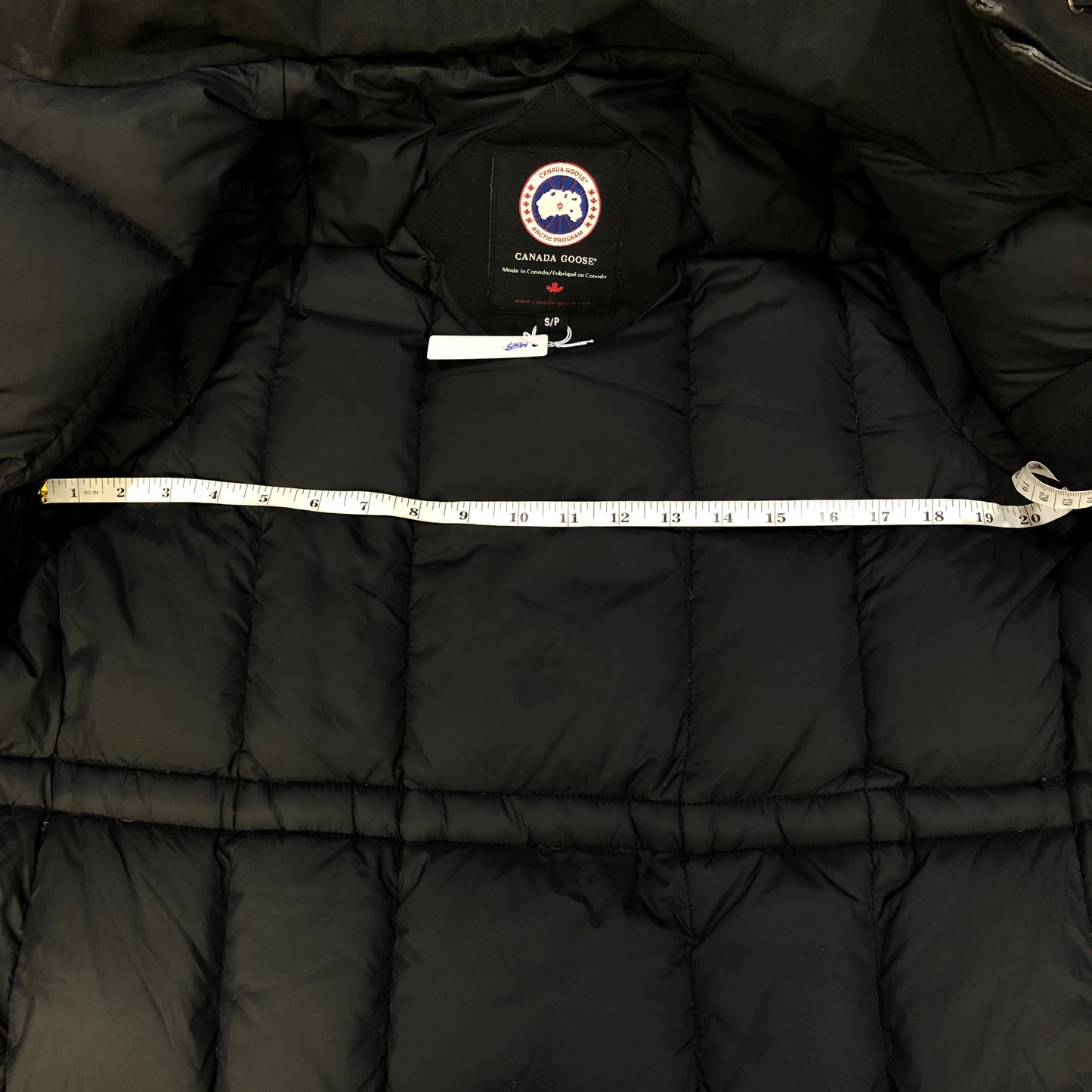 Canada Goose Black Mid-Length Fur Hood Parka Size S
