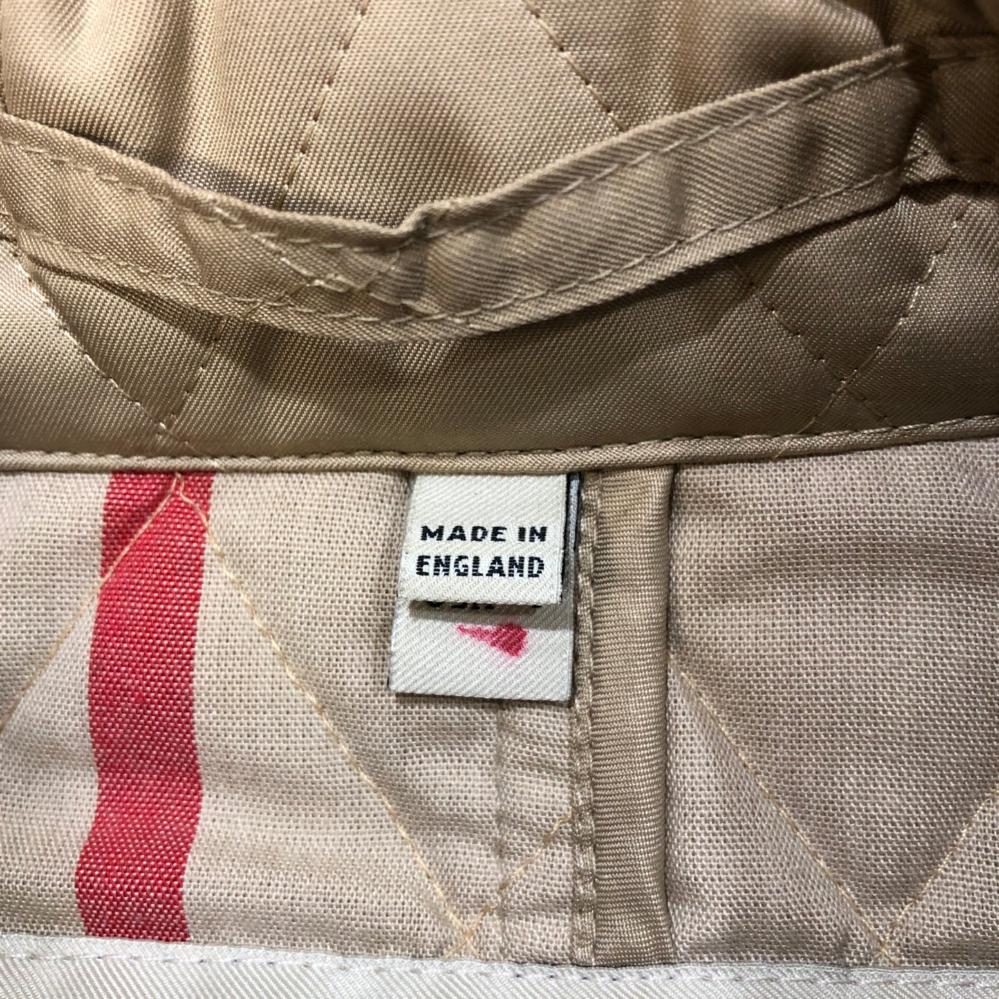 Burberry Beige Quilted Trench Coat Size 4