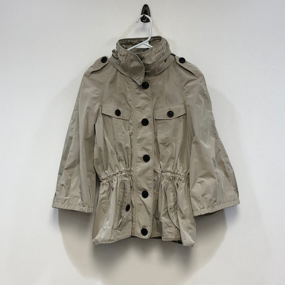Burberry Tan Hooded Short Trench Jacket US size 10
