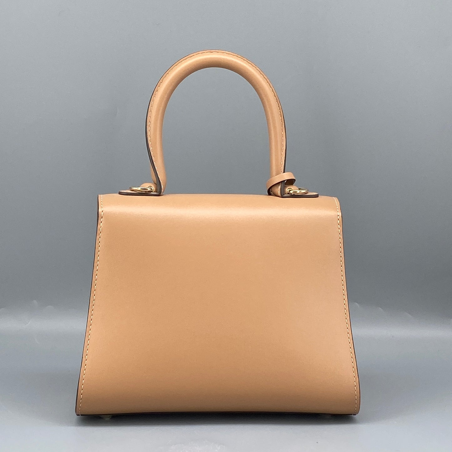 Delvaux Brilliant Nude Smooth Leather Top Handle Bag
