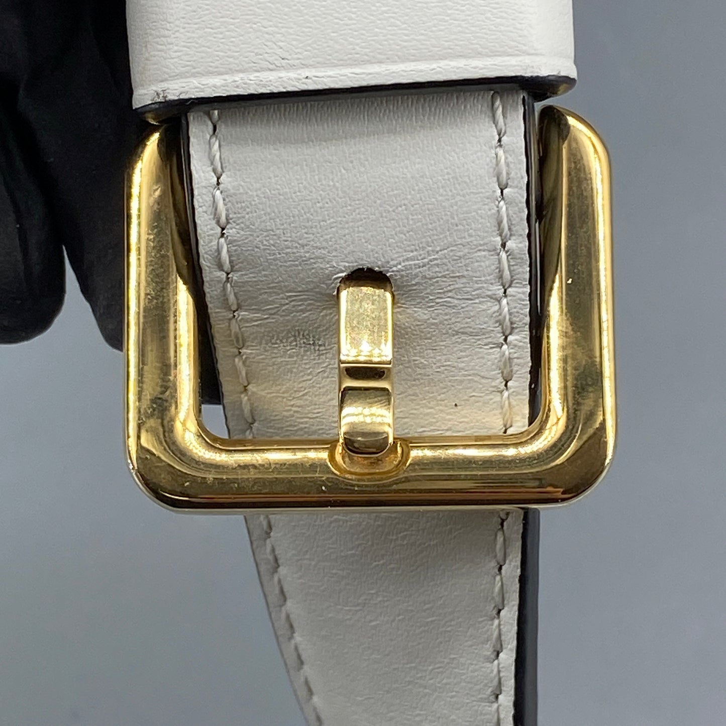Loewe Gate Mini White Smooth Calfskin Belt Bag
