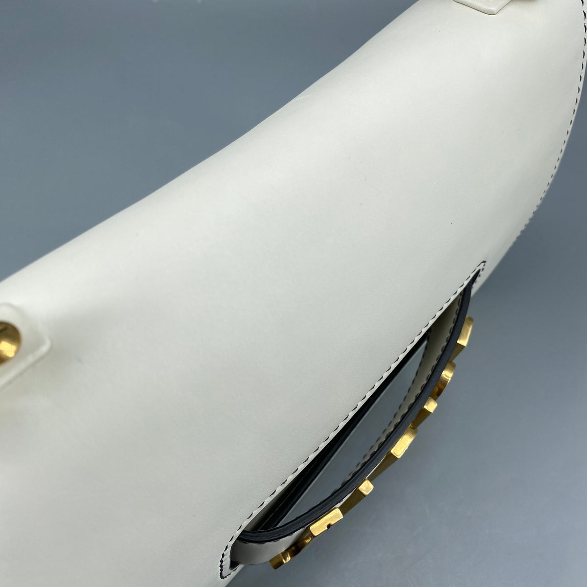 Christian Dior Calfskin J'Adior Chain Flap Bag Off White