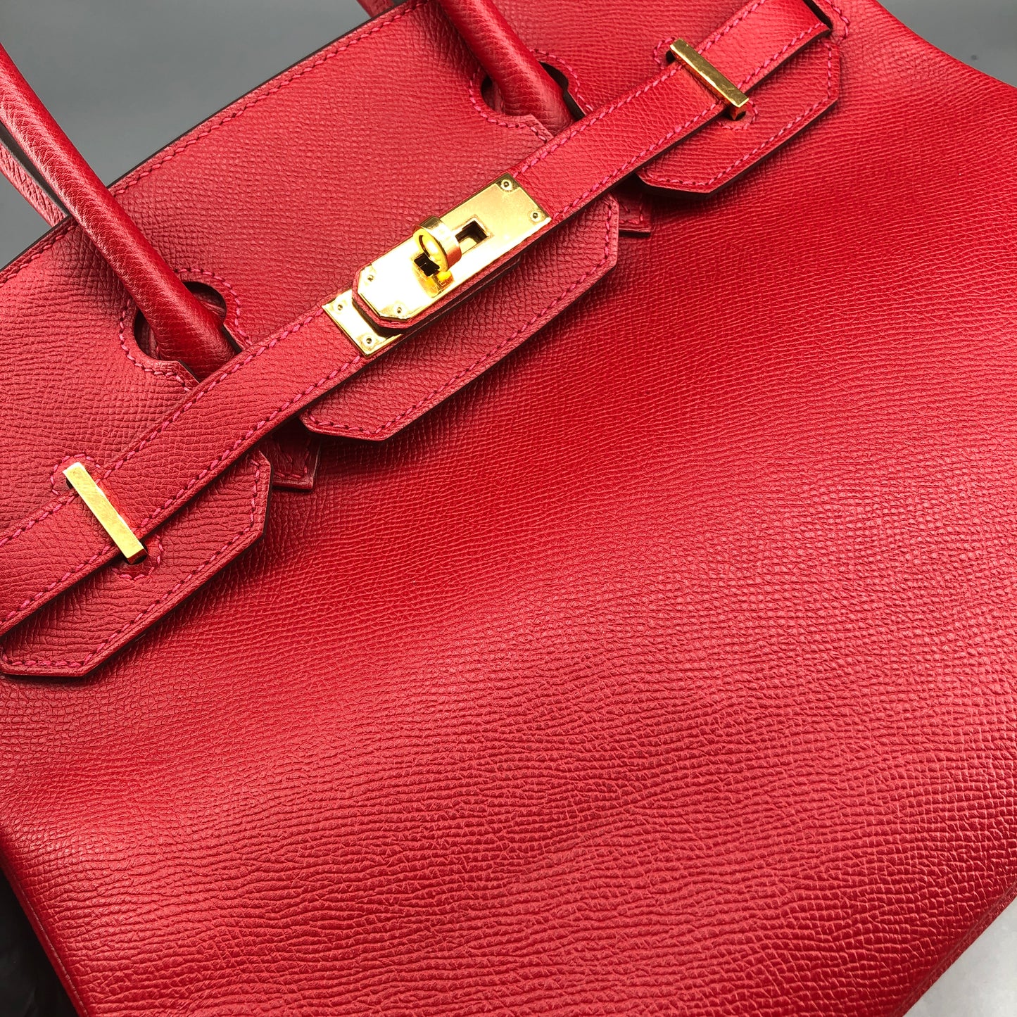 Hermes 2015 Birkin 30  Handbag  Red