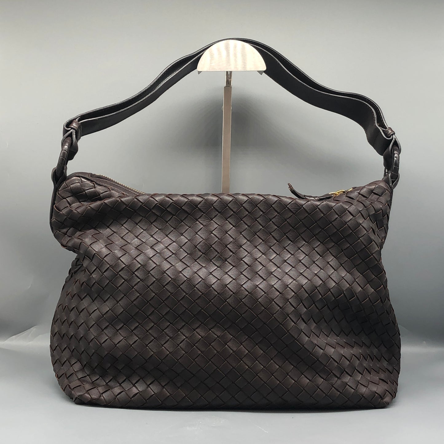 Bottega Veneta Nappa Intrecciato Brown Hobo Bag