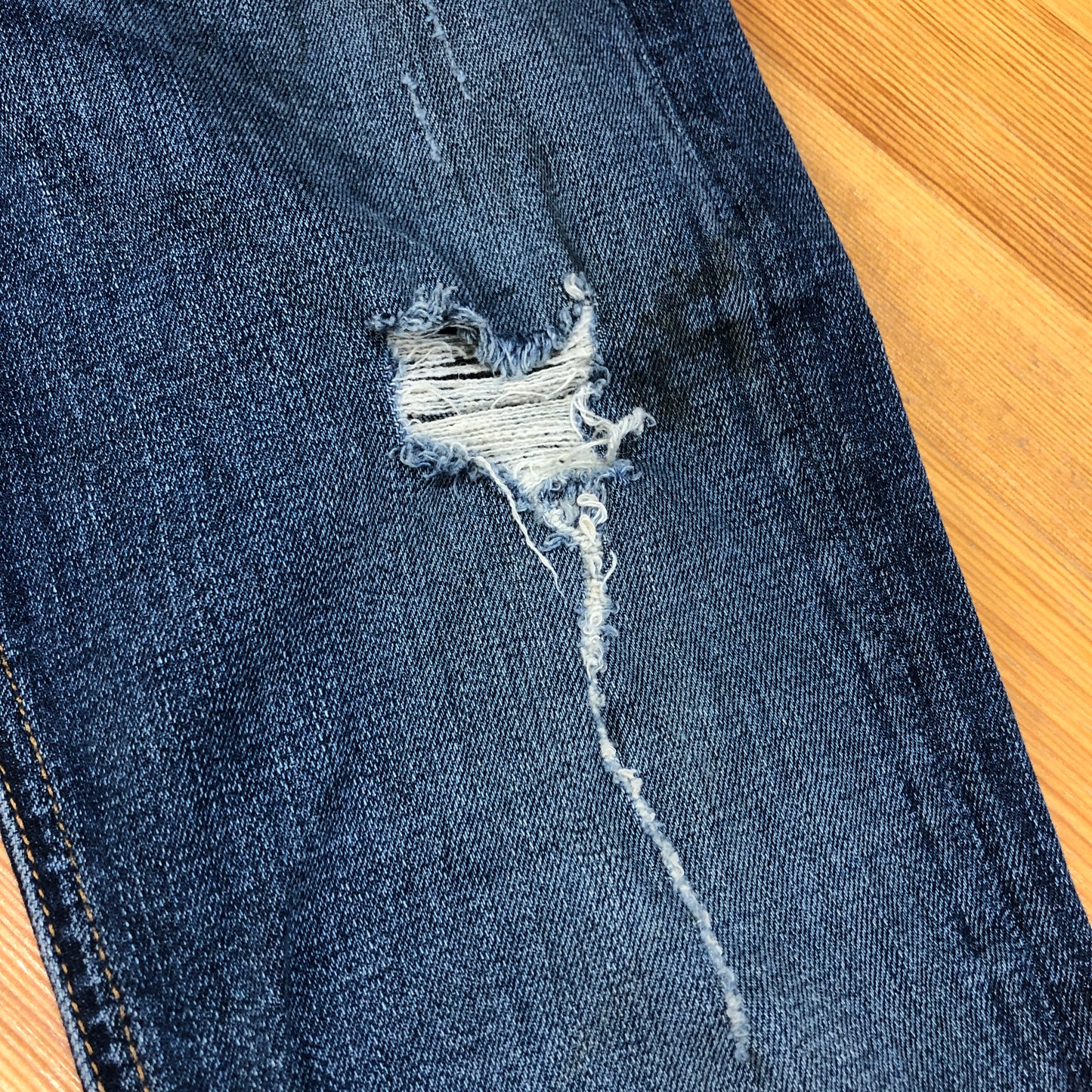 Rag & Bone Skinny Fit Distressed Jeans, Size 26, Blue