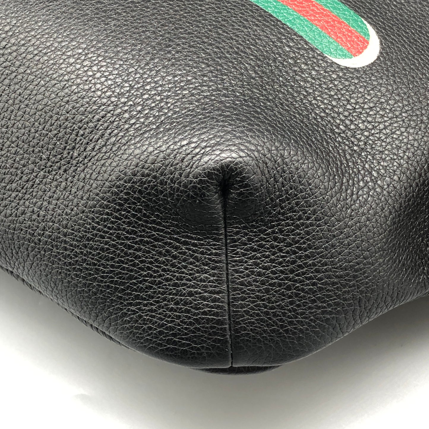 Gucci Print Large Belt Bag in Black Leather