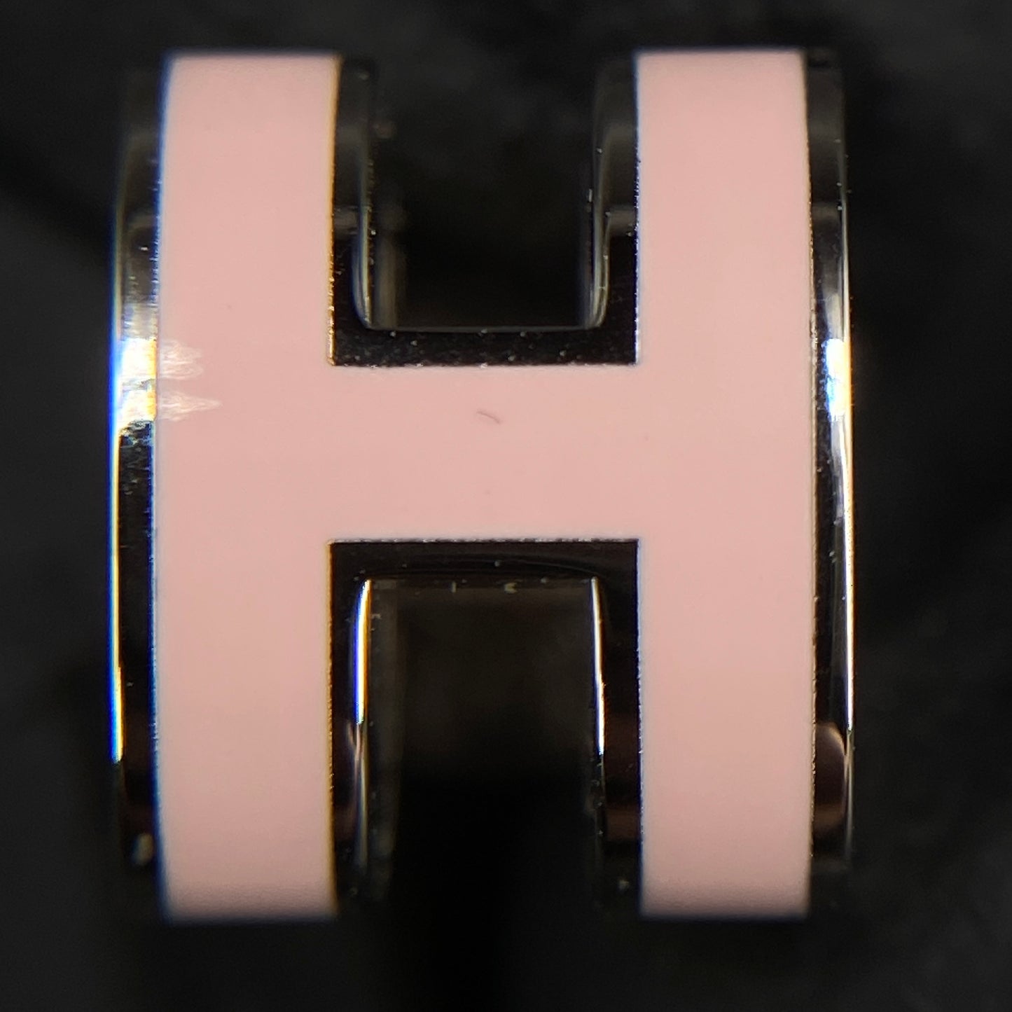 Hermes Blush Pink Pop H Stud Earrings