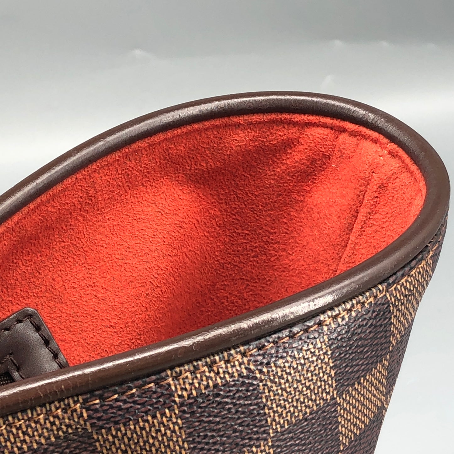 Louis Vuitton Damier Ebene Manosque Handbag Brown