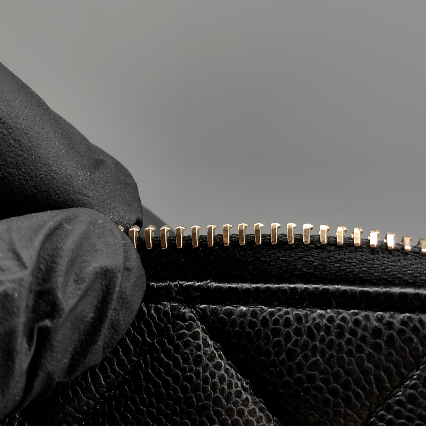 Chanel Black Caviar Quilted Mini Dome Chain Crossbody Bag