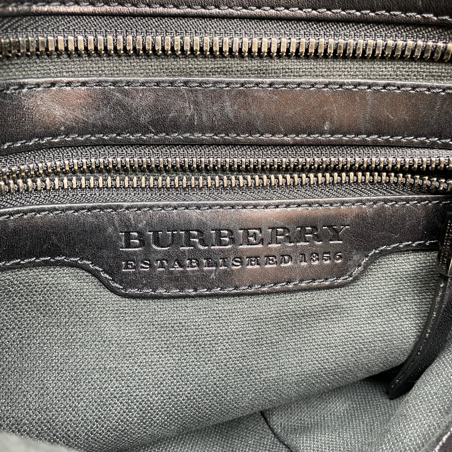 Burberry Black Check Crossbody Messenger Bag