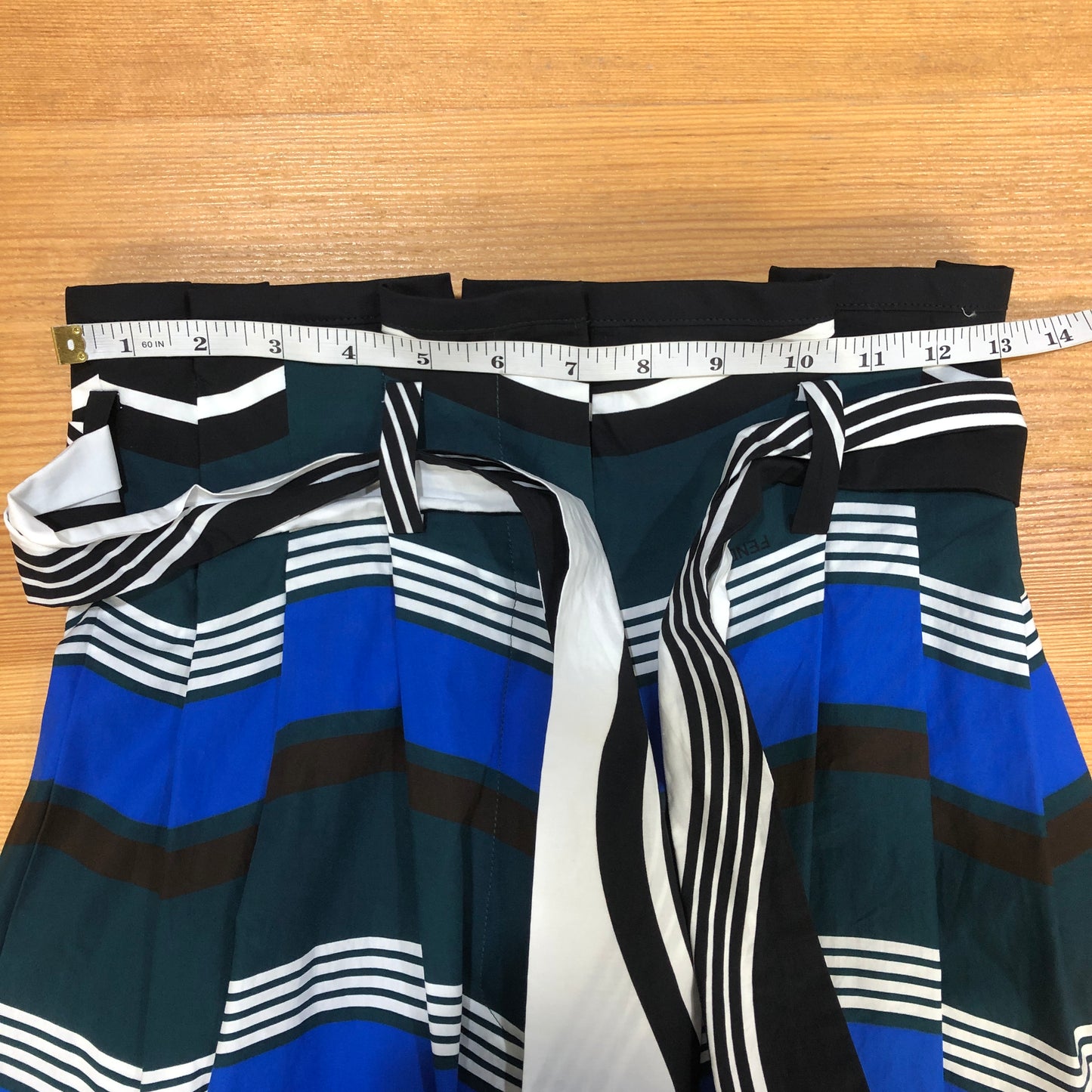 Fendi Striped Midi Pants Size 38