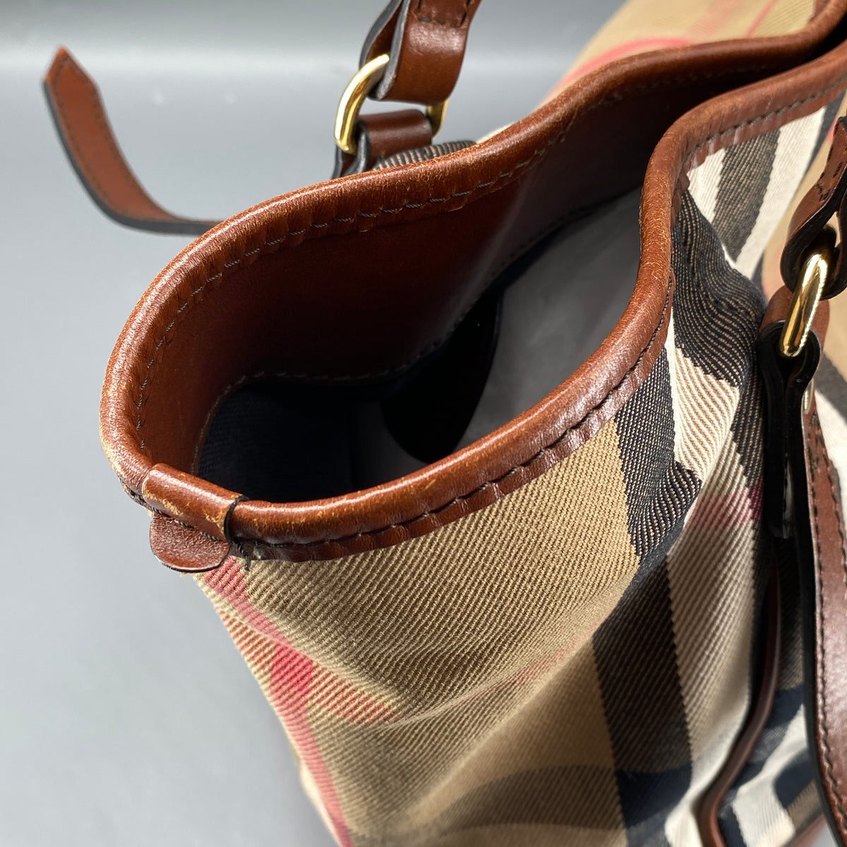 Burberry Canterbury House Check Tote Bag