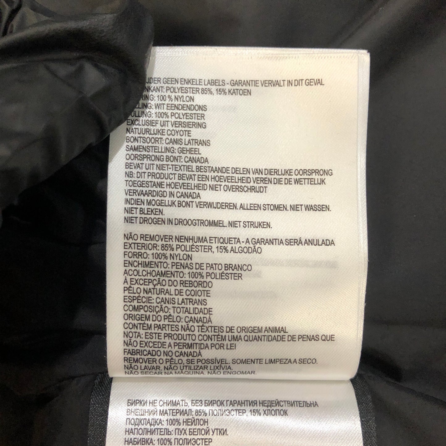 Canada Goose Long Down Parka Coat Size 2XS Black