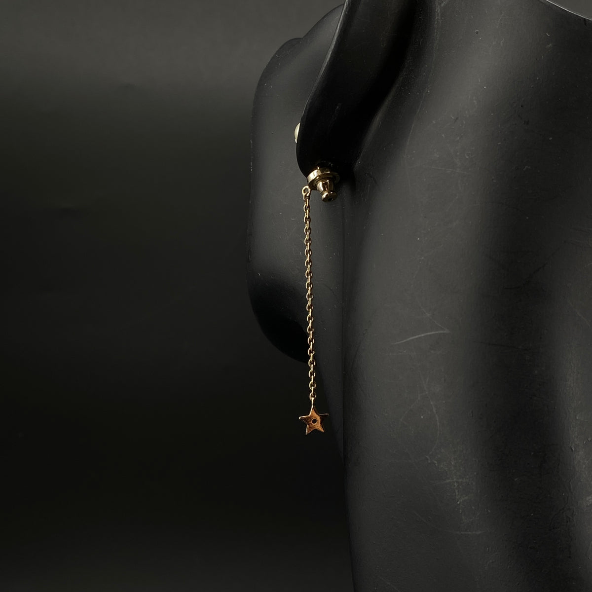 Christian Dior Gold Tone Faux Pearl Drop Earrings