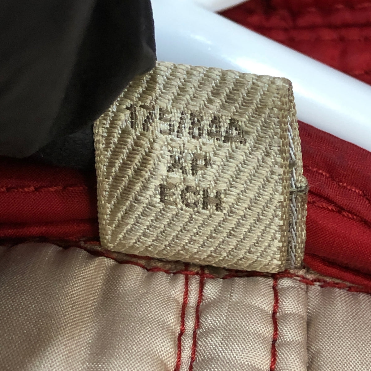 Burberry Red Quilted Trench Coat Size XS