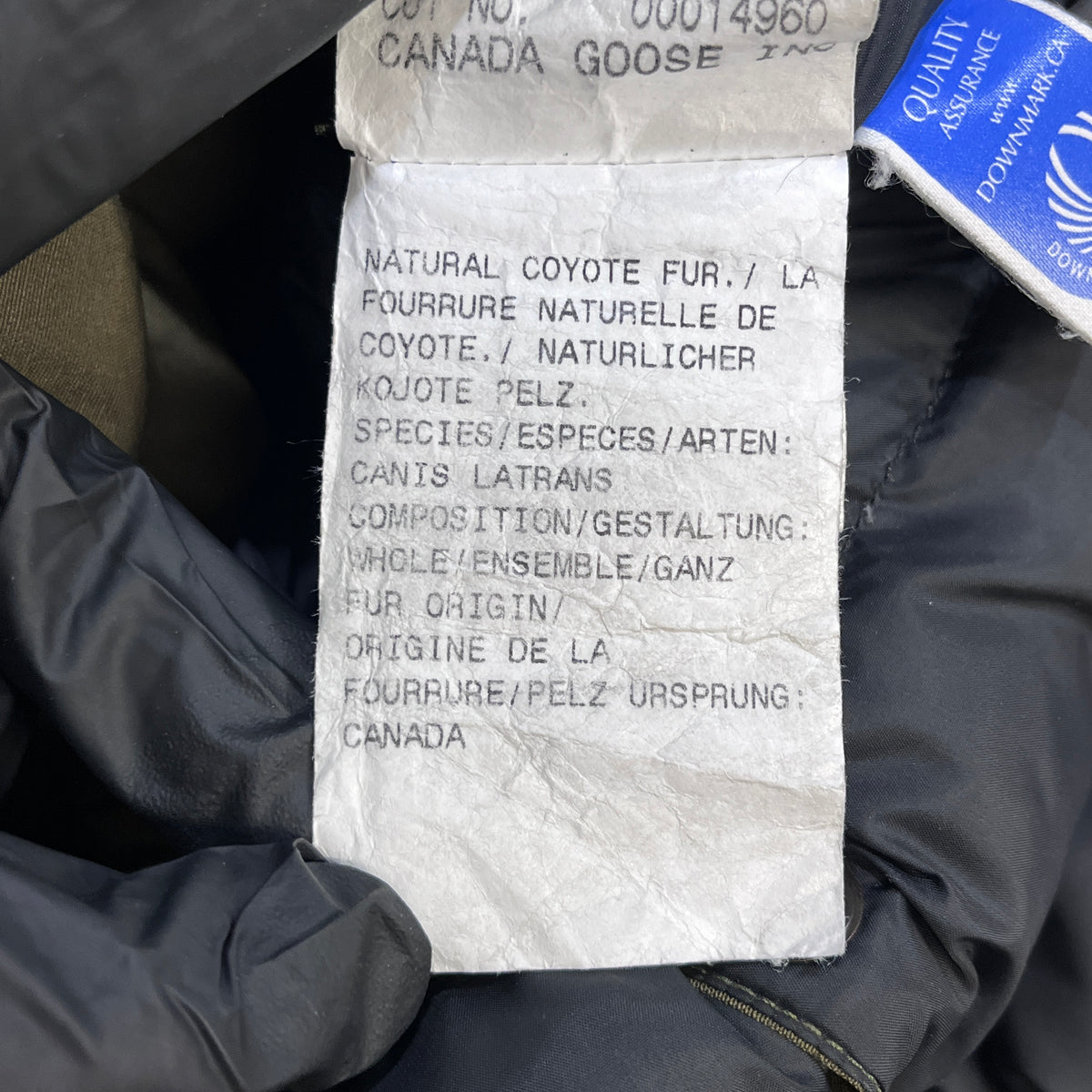 Canada Goose Olive Fur Trim Long Parka Size XS