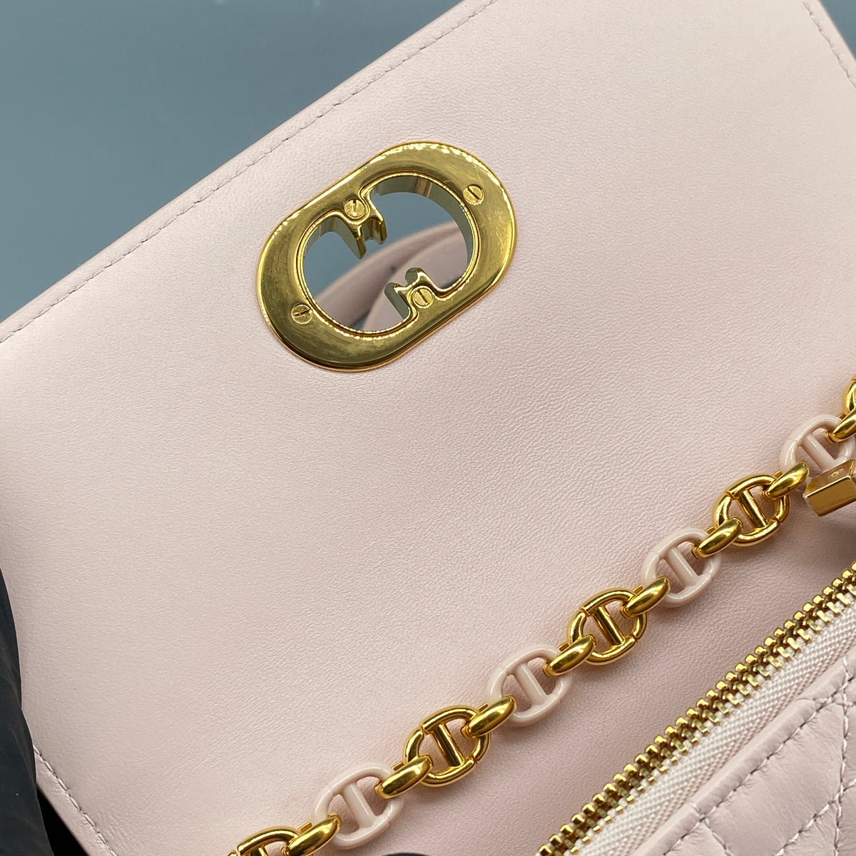 Christian Dior Miss Caro Mini Bag Powder Pink Lambskin