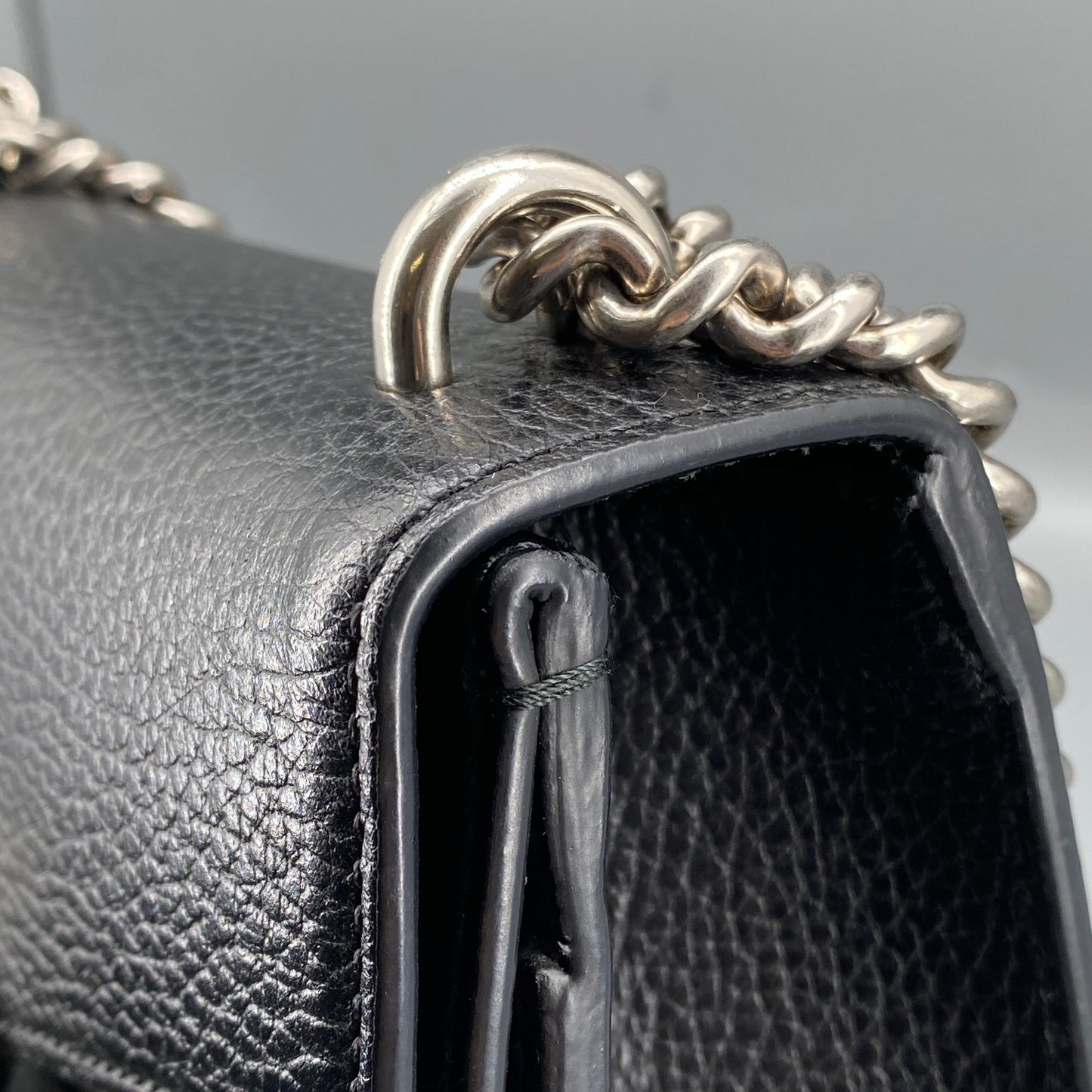 Gucci Mini Dionysus Black Leather Shoulder Bag