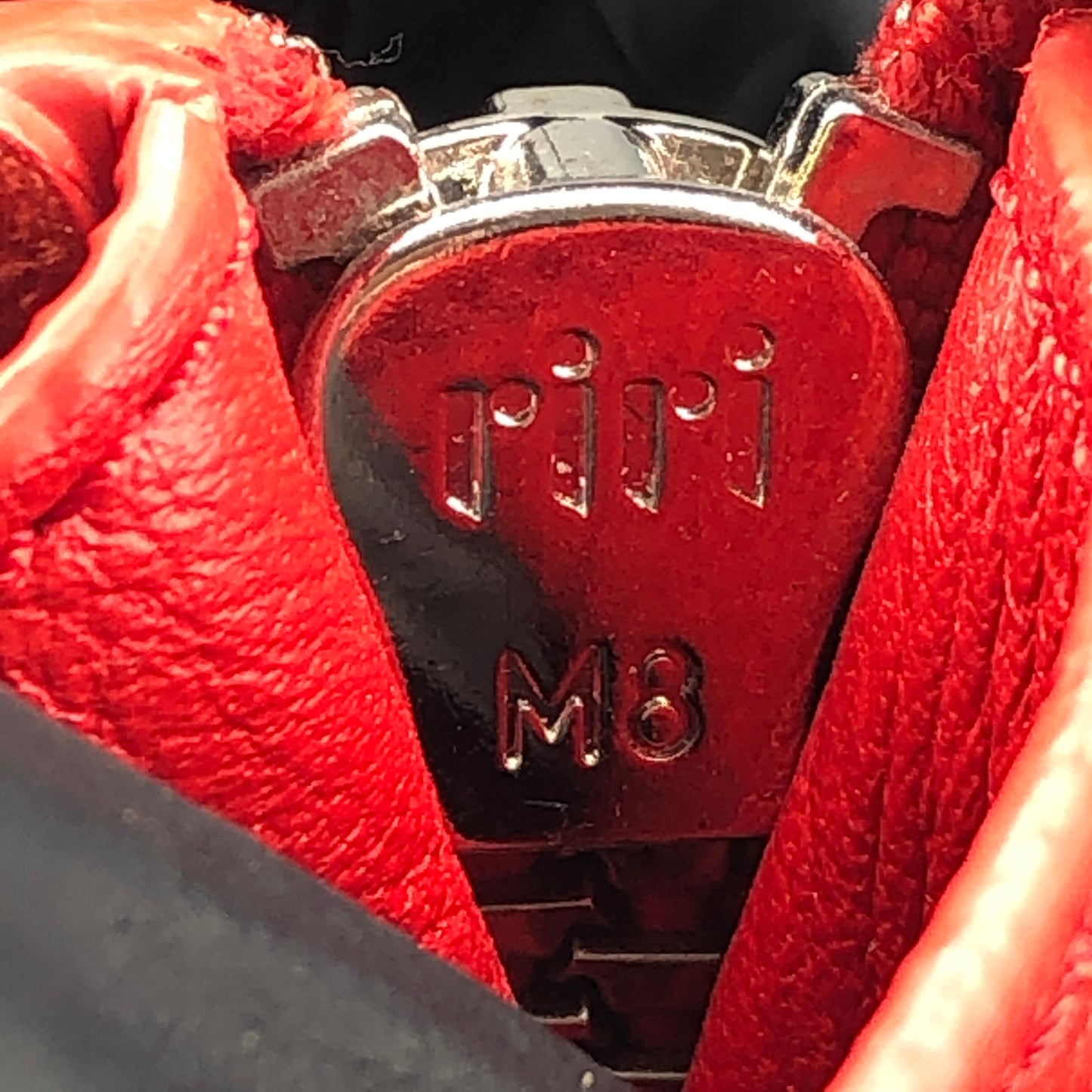 Balenciaga Mini City Lambskin Leather Handbag Red
