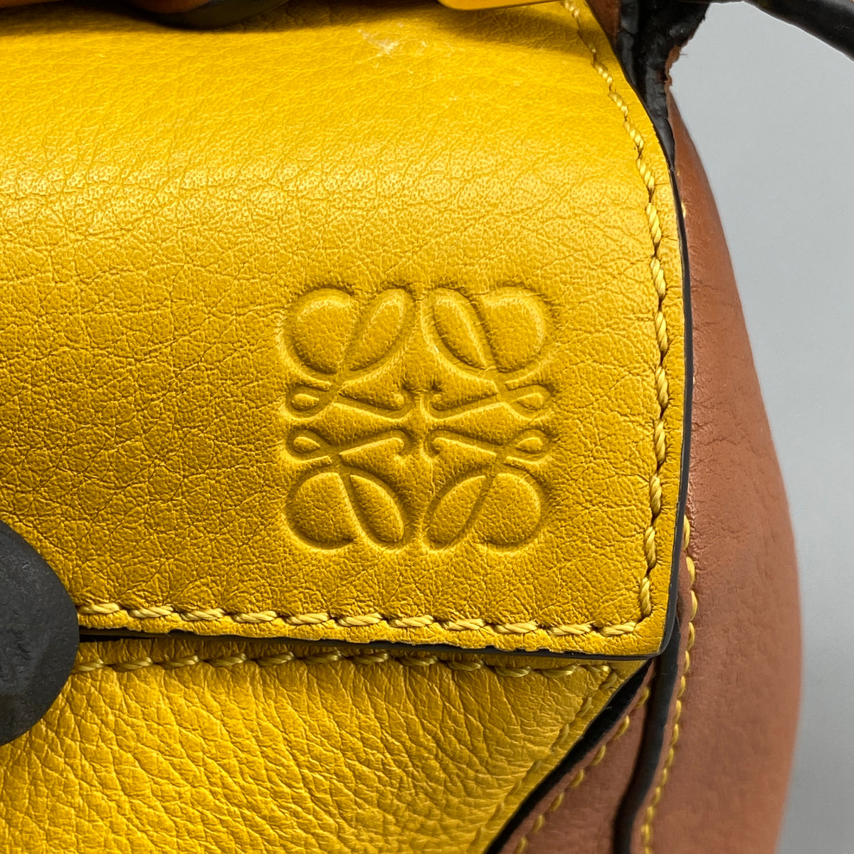 Loewe Calfskin Puzzle Mini Handle Bag Multi-Color