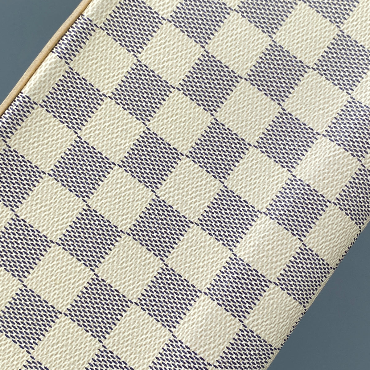 Louis Vuitton Damier Azur Pochette Felicie Chain Wallet Rose Ballerine