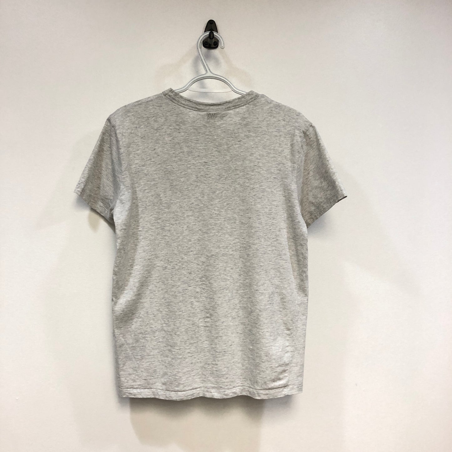 Ami x Smiley Co-Logo Short Sleeve T-Shirt Size XS Light Grey P2P 20-22 Inches