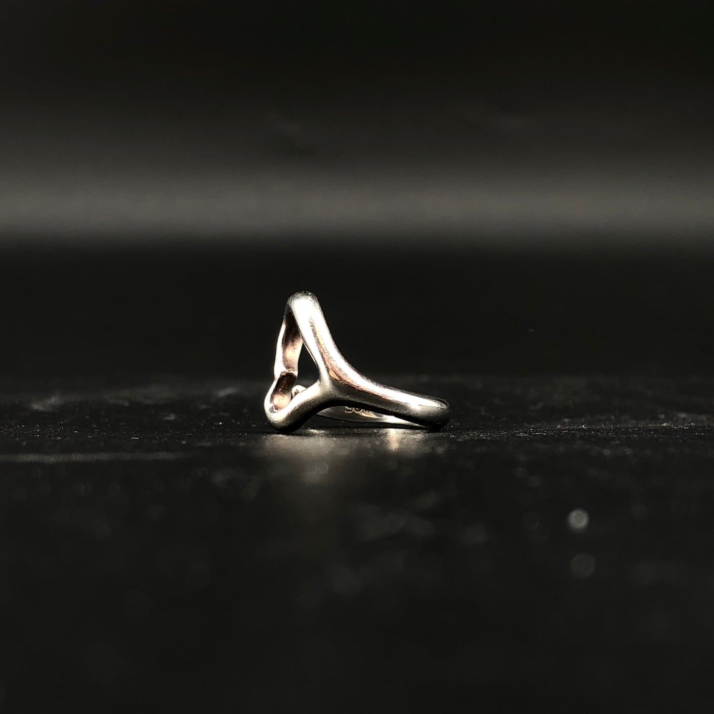 Tiffany & Co. Open Heart Ring 50mm 925 Sterling Silver