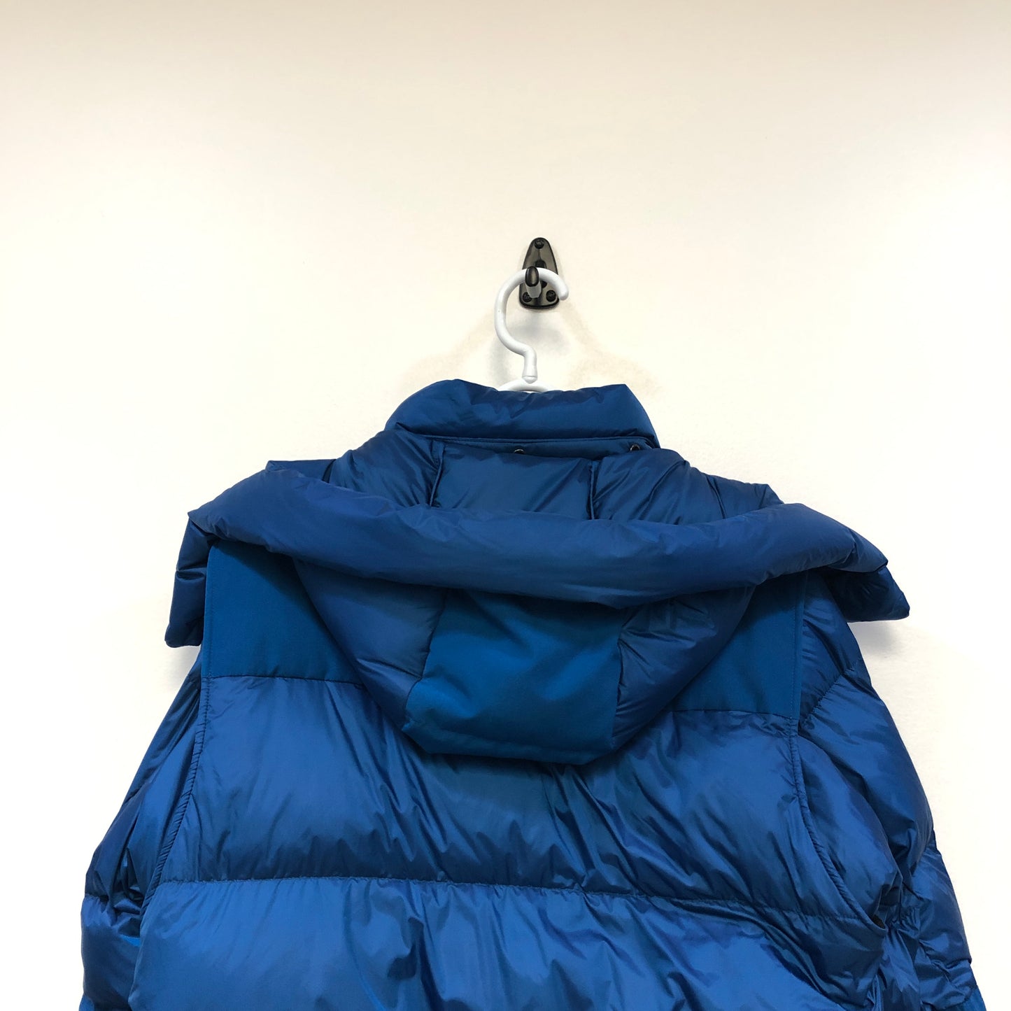 Burberry Bright Blue Detachable Hood Quilted Puffer Down Jacket Size S