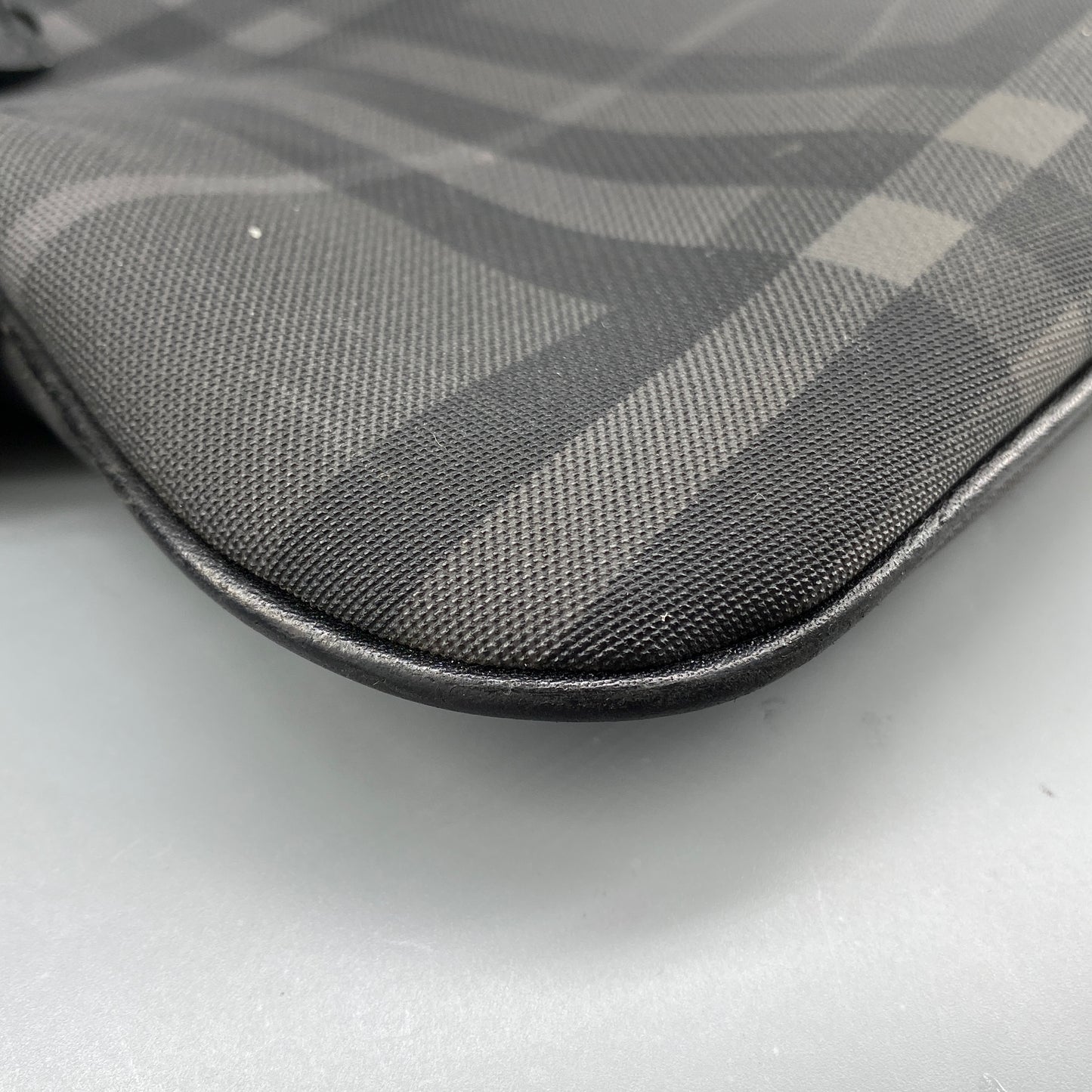 Burberry Black Check Crossbody Messenger Bag