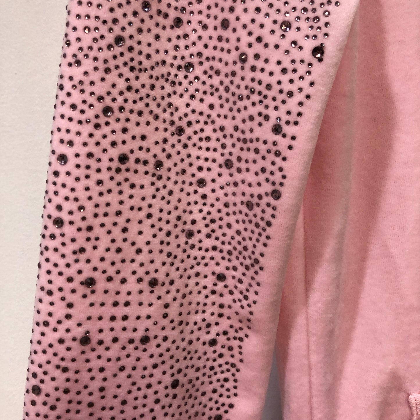 Philipp Plein Pink Rhinestone Skull Tracksuit Set Size L