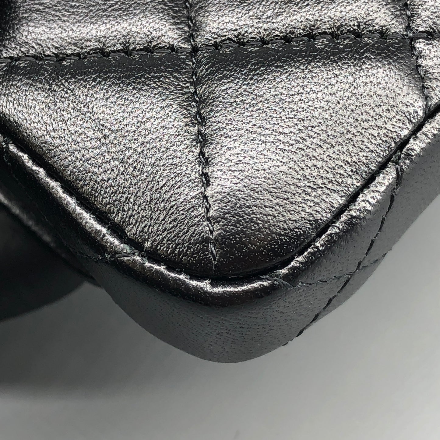 Chanel Bow Classic Quilted Belt Bag Black Lambskin Leather