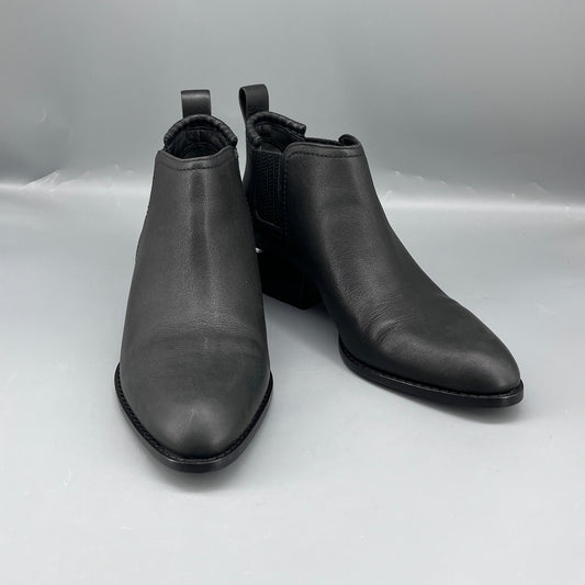 Alexander Wang Black Leather Chelsea Ankle Boots size 37