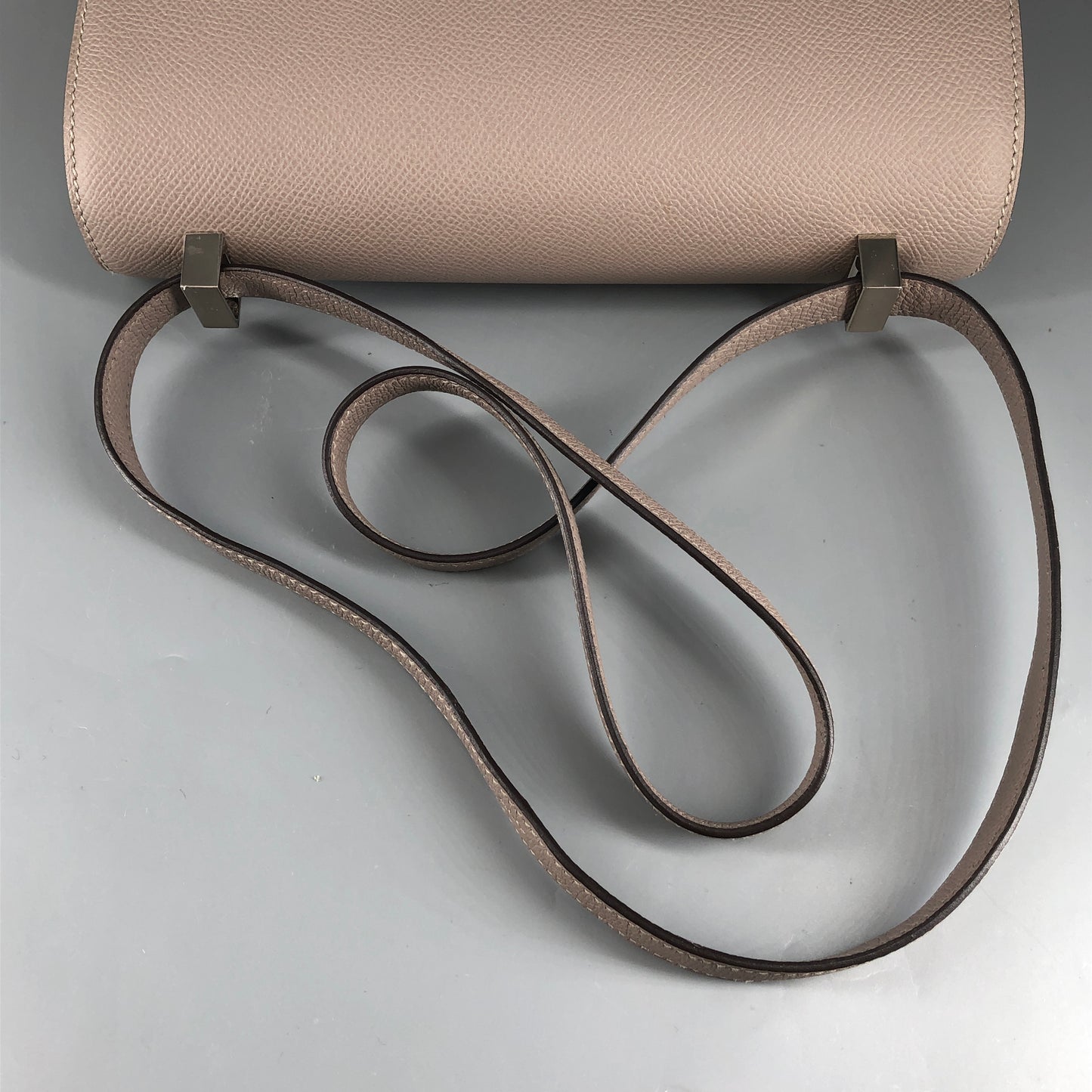Hermes 2017 Verrou 23cm Bag Asphalt Grey