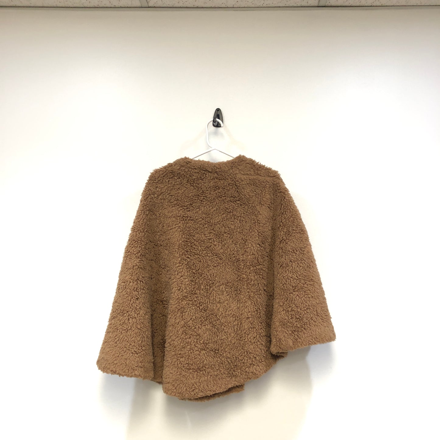 Max Mara Brown Teddy Wool Cape